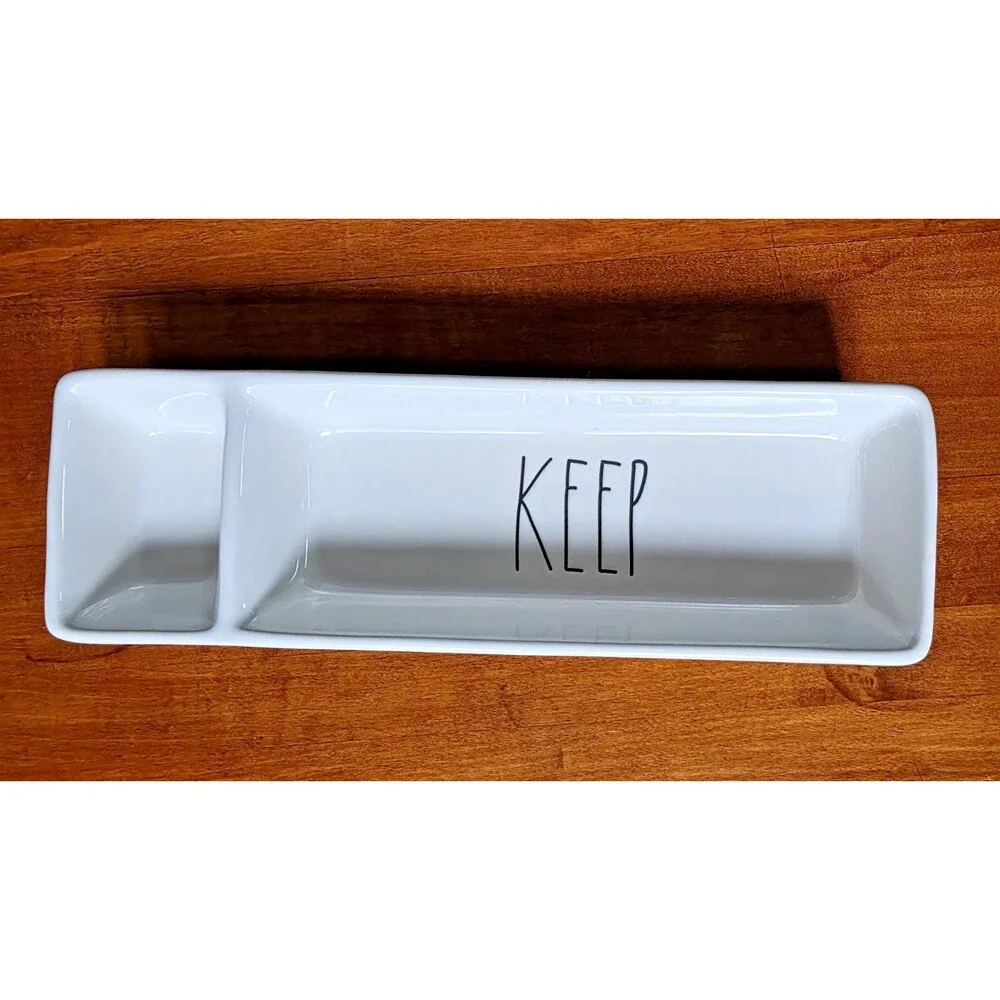 RAE DUNN by Magenta Divided Dish Tray 